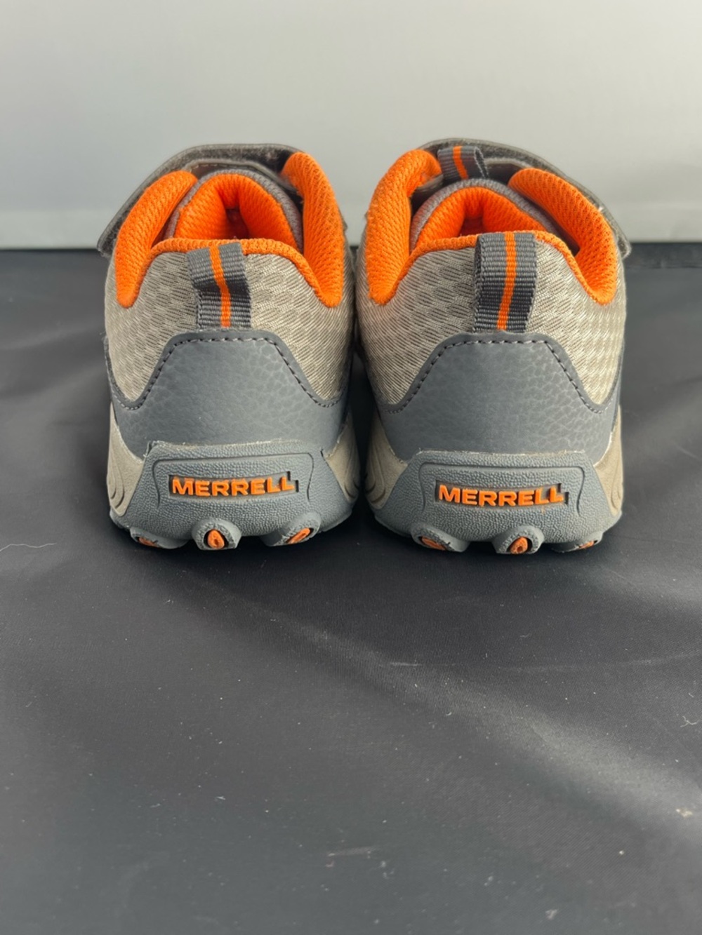 Merrell Kids Gray and Orange Trail Chaser Sneakers size 11.5 - Picture 6 of 8
